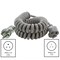 Ac Works SJTW Extension Cord, 18 AWG, Indoor, 18/3, 1 Outlets, 5-15R, Gray, PVC, 5-15P, 6.5 ft MDC515PR-LN - alternate 5